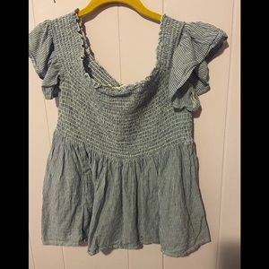 American Eagle off the shoulder shirt